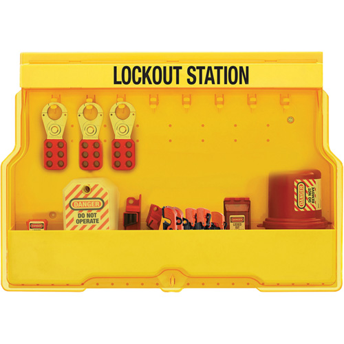 Premier Electrical Lockout Station, None Padlocks, 16 Padlock Capacity, Padlocks Not Included Nuna Depot Inc.