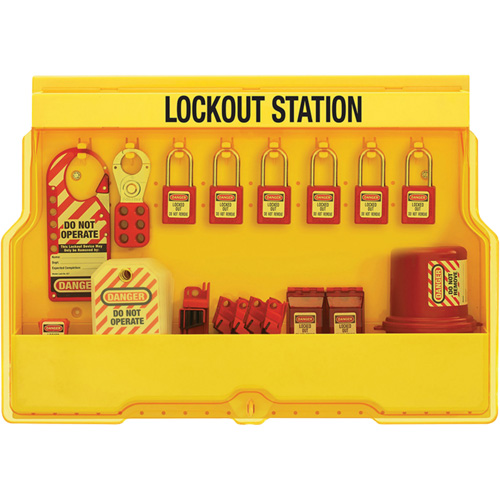 Premier Electrical Lockout Station, Thermoplastic Padlocks, 16 Padlock Capacity, Padlocks Included Nuna Depot Inc.