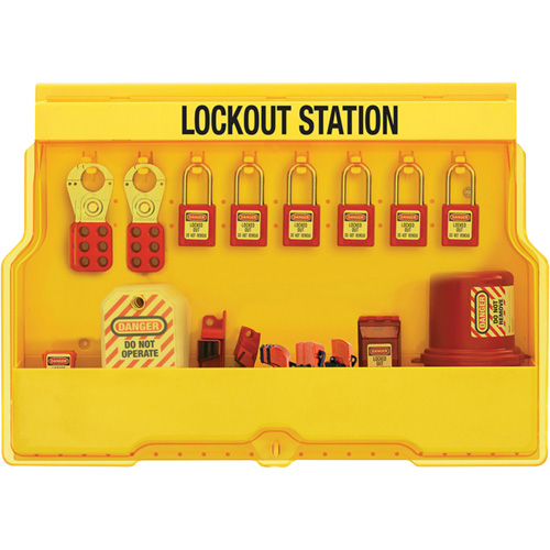 Premier Electrical Lockout Station, Thermoplastic Padlocks, 16 Padlock Capacity, Padlocks Included Nuna Depot Inc.