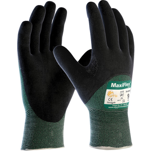 Gants sans coutures r&eacute;sistant aux coupures ATG MaxiFlex Cut, Grand, Calibre 15, Rev&ecirc;tement Nitrile, ASTM ANSI niveau A2/EN 388 niveau 3/EN 388 niveau B Nuna Depot Inc.