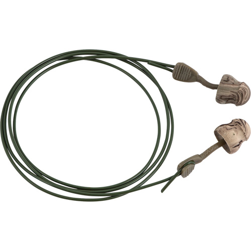 Bouchons d'oreilles en mousse camo sans roulement &agrave; tourner Glide, Vrac - Boîte, Avec cordon Nuna Depot Inc.