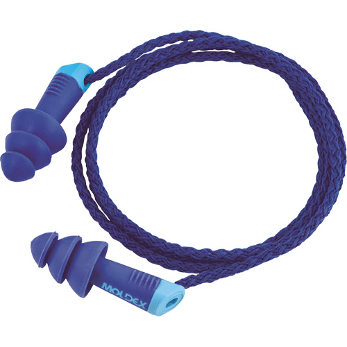 Alphas Metal Detectable Reusable Earplugs, Corded, One-Size, Bulk - Polybag, 27 NRR dB Nuna Depot Inc.
