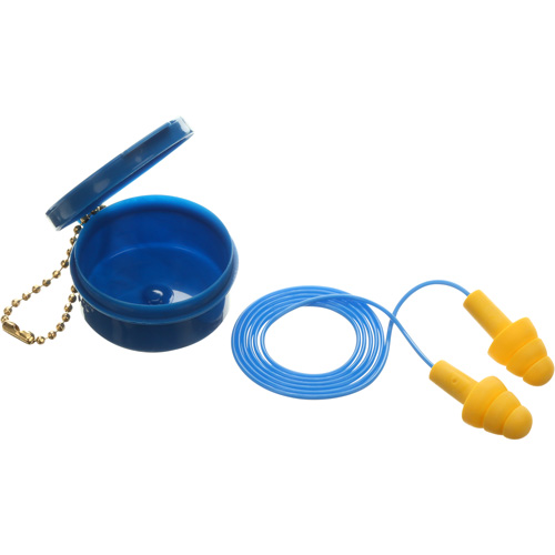 Bouchons d'oreilles pr&eacute;moul&eacute;s E-A-R Ultrafit, Avec cordon, Paire - Boîtier en plastique, 25 dB NRR, Taille unique Nuna Depot Inc.