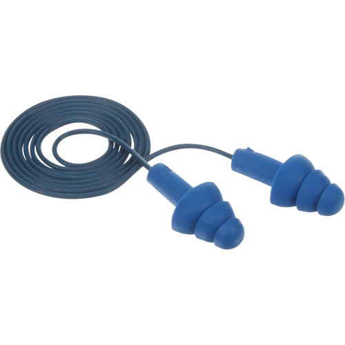 Bouchons d'oreilles pr&eacute;moul&eacute;s E-A-R Ultrafit , Avec cordon, Taille unique, Vrac - Sac en poly, NRR dB NRR 25 dB Nuna Depot Inc.