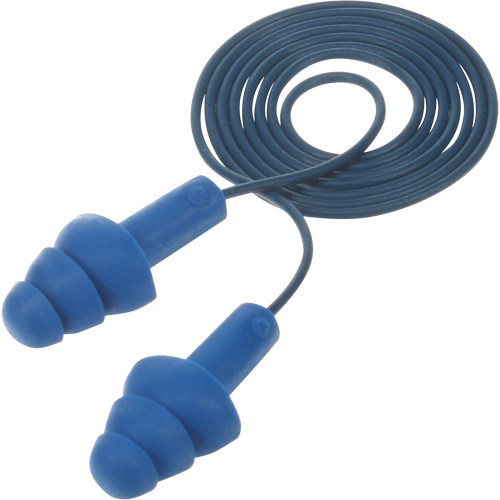 Bouchons d'oreilles pr&eacute;moul&eacute;s E-A-R Ultrafit , Avec cordon, Taille unique, Vrac - Sac en poly, NRR dB NRR 25 dB Nuna Depot Inc.