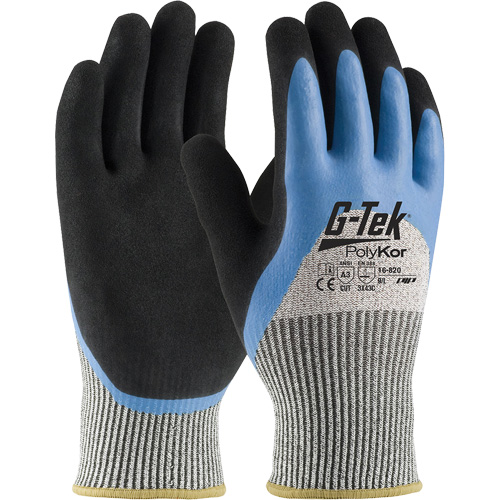 Gants isol&eacute;s r&eacute;sistants aux coupures G-Tek PolyKor, Petit, Calibre 13, Rev&ecirc;tement Latex de caoutchouc, ANSI/ISEA 105 niveau 3 Nuna Depot Inc.
