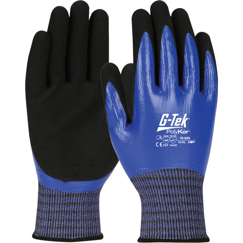 Gants r&eacute;sistants aux coupures G-Tek PolyKor X7, Petit, Calibre 18, Rev&ecirc;tement Nitrile, ANSI/ISEA 105 niveau 4 Nuna Depot Inc.