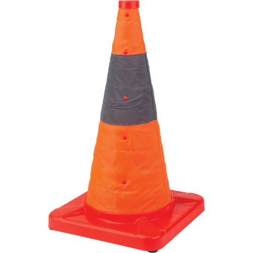 Collapsible Traffic Cone, 18" H, Orange Nuna Depot Inc.