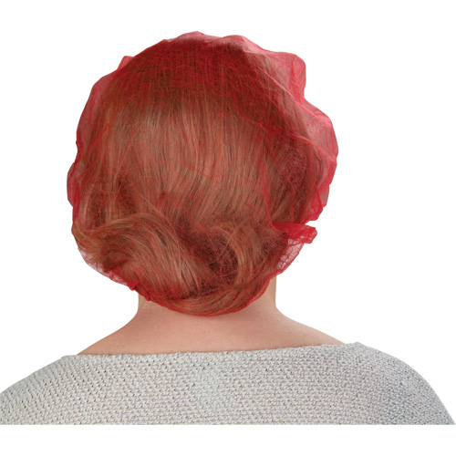 Bonnets bouffants, Polypropyl&egrave;ne, 24", Rouge Nuna Depot Inc.