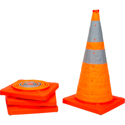 Collapsible Traffic Cone, 28" H, Orange Nuna Depot Inc.