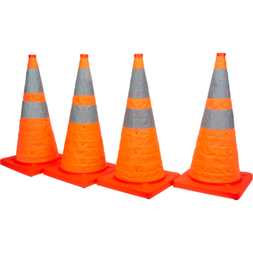 Collapsible Traffic Cone, 28" H, Orange Nuna Depot Inc.