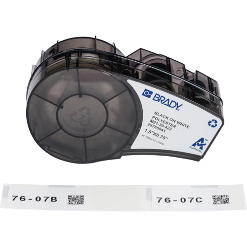 &eacute;tiquettes polyvalentes avec ruban pour environnements hostiles, Noir Nuna Depot Inc.