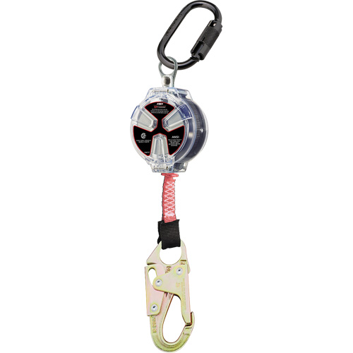Cordage de s&eacute;curit&eacute; autor&eacute;tractable avec petit mousqueton Dynamic, 6', Polyester, Pivotant Nuna Depot Inc.