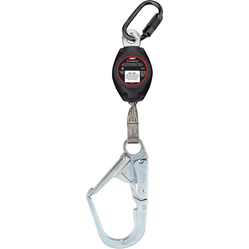 Cordage de s&eacute;curit&eacute; autor&eacute;tractable avec grand mousqueton Dynamic, 7', Polyester, Pivotant Nuna Depot Inc.