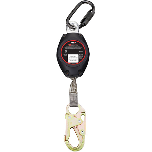 Dynamic Small Snap Hook Self-Retracting Lifeline, 11', Polyester, Swivel Nuna Depot Inc.