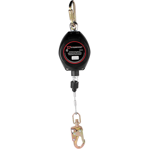 Dynamic Self-Retracting Lifeline, 20', Galvanized Steel, Swivel Nuna Depot Inc.