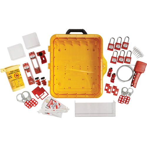 Station de cadenassage &eacute;lectrique avec cadenas de s&eacute;curit&eacute; en nylon &agrave; cl&eacute; identique, Cadenas Plastique, Capacit&eacute; de 55, Cadenas Compris Nuna Depot Inc.