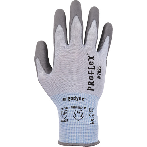 Gants r&eacute;sistant &agrave; la coupe Proflex 7025, Taille Petit, Calibre 18, Rev&ecirc;tement Polyur&eacute;thane, Enveloppe en Nylon/PEHP/Spandex, ASTM ANSI niveau A2/EN 388 niveau B Nuna Depot Inc.