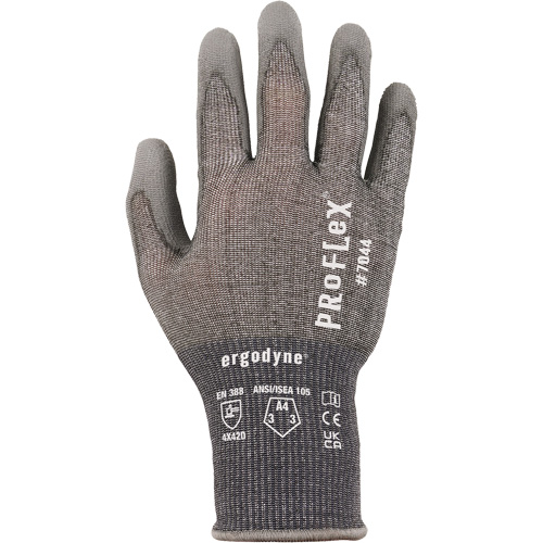 Gants r&eacute;sistant &agrave; la coupe Proflex 7025, Taille Petit, Calibre 18, Rev&ecirc;tement Polyur&eacute;thane, Enveloppe en Nylon/PEHP/Spandex, ASTM ANSI niveau A2/EN 388 niveau B Nuna Depot Inc.