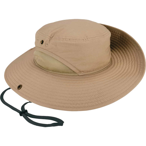 Chapeau l&eacute;ger de forestier Chill-Its 8936 avec panneau en maille, Khaki Nuna Depot Inc.