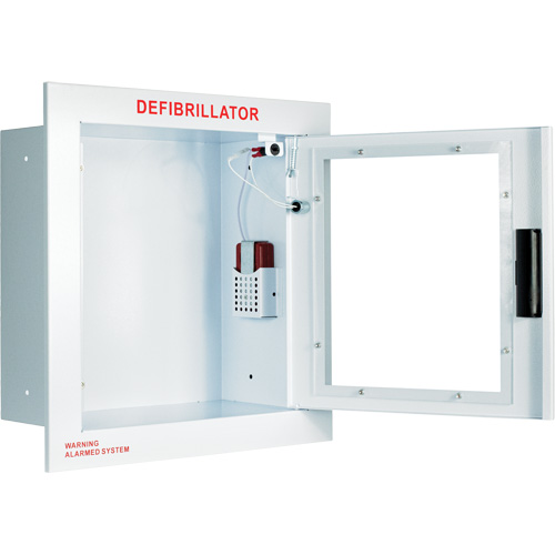 Grande armoire enti&egrave;rement encastr&eacute;e avec alarme, Zoll AED Plus/Zoll AED 3/Cardio-Science/Physio-Control Pour, Non m&eacute;dical Nuna Depot Inc.
