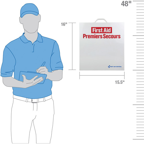 SmartCompliance&reg; First Aid Cabinet, Meets CSA Z1220-17 Type 3 High-Risk Environment, Small (2-25 Workers) Nuna Depot Inc.