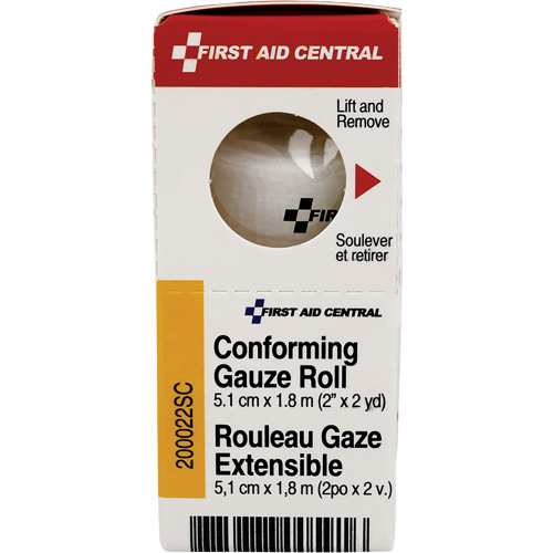 Recharge de bandage en gaze &eacute;tirable et conforme SmartCompliance, Rouleau, 6' lo x 2" la, St&eacute;rile, Dispositif m&eacute;dical Classe 1 Nuna Depot Inc.