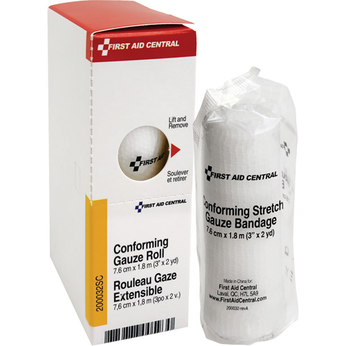 Recharge de bandage en gaze &eacute;tirable et conforme SmartCompliance, Rouleau, 6' lo x 3" la, St&eacute;rile, Dispositif m&eacute;dical Classe 1 Nuna Depot Inc.