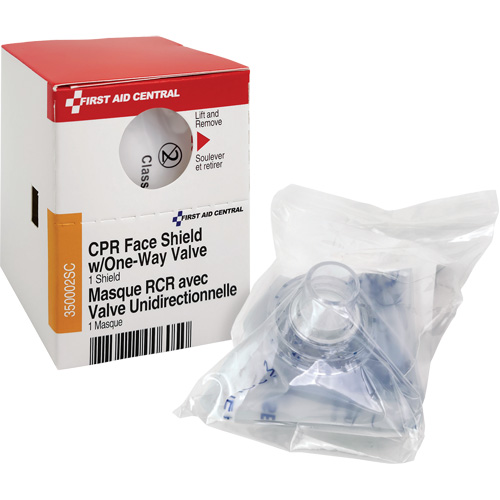 SmartCompliance&reg; Refill CPR Faceshield with One-Way Valve, Single Use Faceshield, Class 2 Nuna Depot Inc.