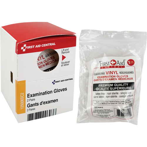 Recharge de gants d'examen SmartCompliance, Vinyle, Sans poudre, Transparent, Classe 2 Nuna Depot Inc.