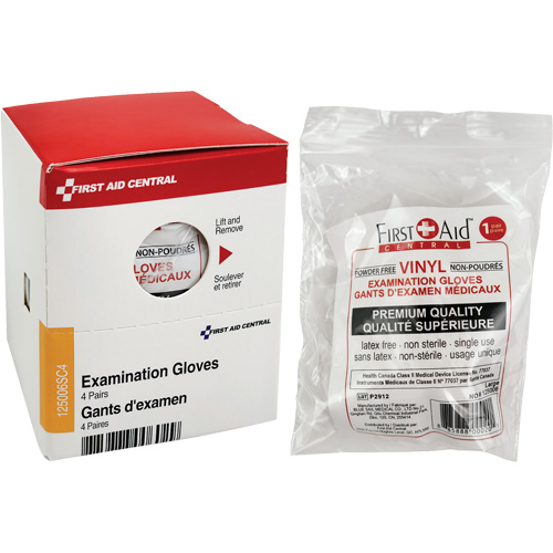 Recharge de gants d'examen SmartCompliance, Vinyle, Sans poudre, Transparent, Classe 2 Nuna Depot Inc.