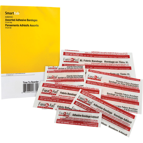 Recharge de bandages adh&eacute;sifs SmartCompliance, Assorti, Tissu/Plastique, Non st&eacute;rile Nuna Depot Inc.