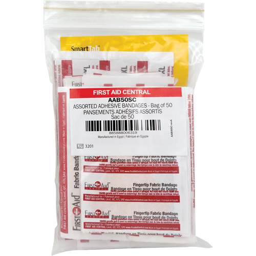 SmartCompliance&reg; Refill Adhesive Bandages, Assorted, Fabric/Plastic, Non-Sterile Nuna Depot Inc.