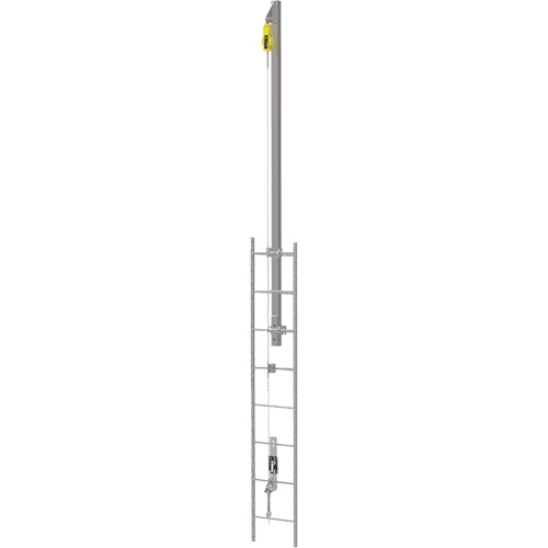 Latchways&reg; Vertical Ladder Lifeline with SRL Ladder Extension Post Kit, Stainless Steel Nuna Depot Inc.