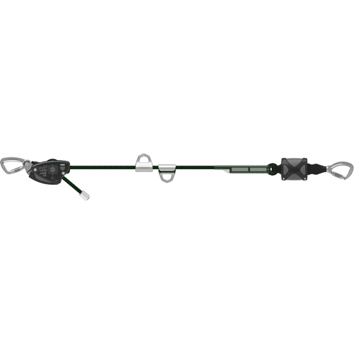 Corde de 60' pour ligne de vie temporaire horizontale, Corde d'alpinisme Nuna Depot Inc.