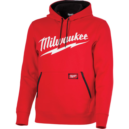 Midweight Pullover Hoodie with Milwaukee&reg; Logo, Men's, Small, Red Nuna Depot Inc.