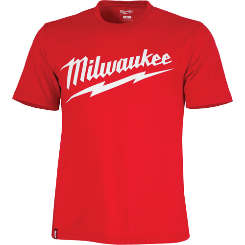 Chandail &agrave; manches courtes tr&egrave;s r&eacute;sistant avec logo Milwaukee, Hommes, Petit, Rouge Nuna Depot Inc.