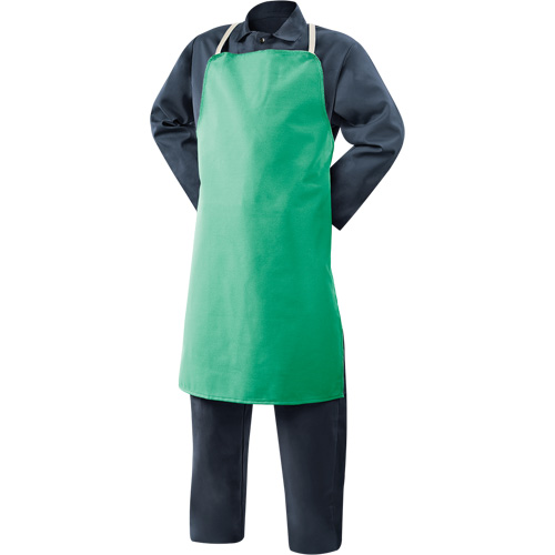 Tablier en coton ignifuge Weldlite, Salopette, 36" lo, Vert Nuna Depot Inc.