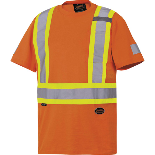 6978 Safety T-Shirt, Cotton, Large, Orange Nuna Depot Inc.
