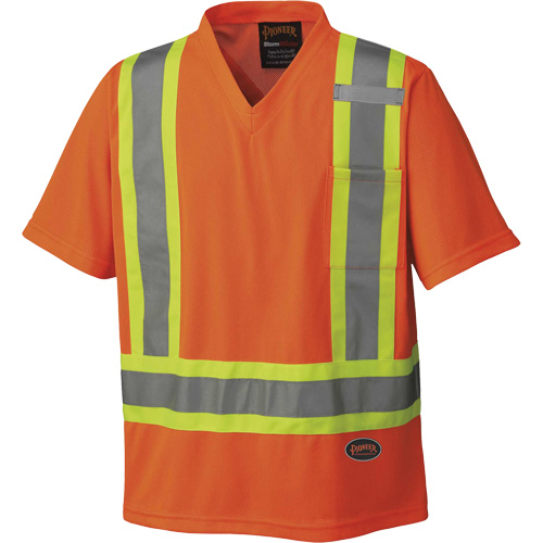 6979 Chandail pour la circulation en micromaille, T-petit, Orange haute visibilit&eacute; Nuna Depot Inc.