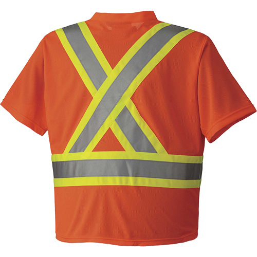 6979 Chandail pour la circulation en micromaille, T-petit, Orange haute visibilit&eacute; Nuna Depot Inc.