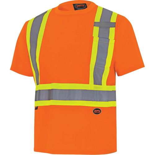 6990 Bird's-Eye Safety Shirt, Polyester, X-Small, High Visibility Orange Nuna Depot Inc.