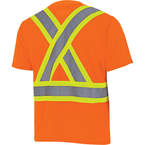 6990 Bird's-Eye Safety Shirt, Polyester, X-Small, High Visibility Orange Nuna Depot Inc.