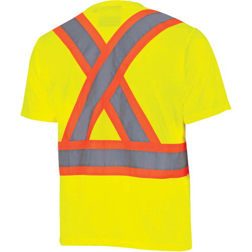 6991 Chandail de s&eacute;curit&eacute; en il-de-perdrix, Polyester, 3T-Grand, Jaune lime haute visibilit&eacute; Nuna Depot Inc.