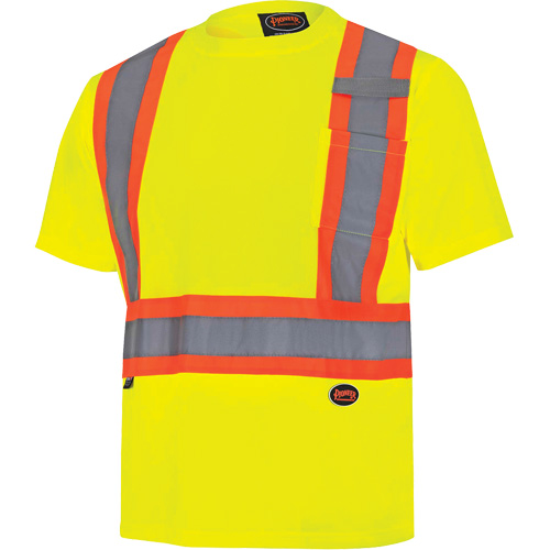 6991 Chandail de s&eacute;curit&eacute; en il-de-perdrix, Polyester, 3T-Grand, Jaune lime haute visibilit&eacute; Nuna Depot Inc.