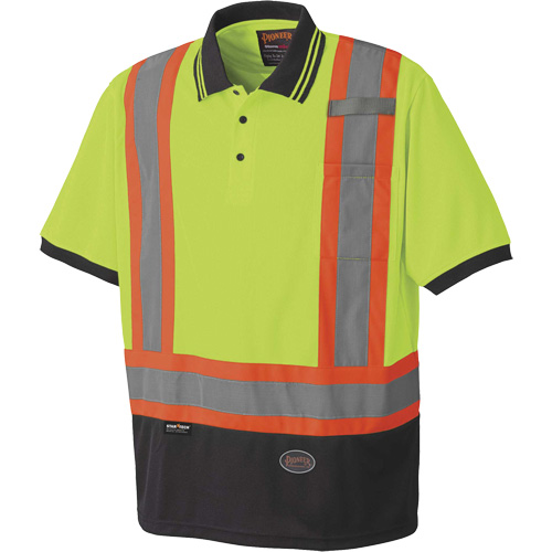 6987 Polo de s&eacute;curit&eacute; en il-de-perdrix, Polyester, T-petit, Jaune lime haute visibilit&eacute; Nuna Depot Inc.