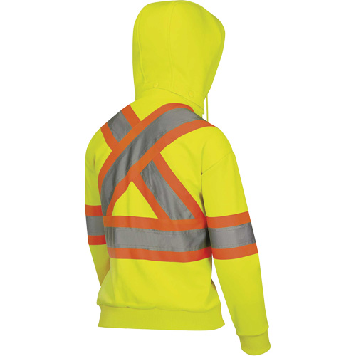 6925W Women's Zip Style Hoodie, X-Small, High Visibility Yellow Nuna Depot Inc.