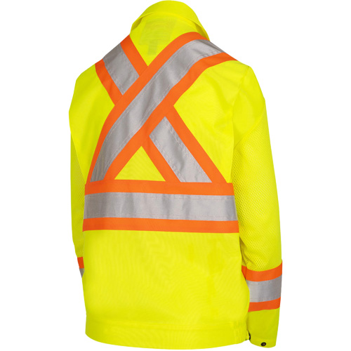 5999JW Women's Traffic Safety Jacket, Polyester, High Visibility Lime-Yellow, X-Small Nuna Depot Inc.