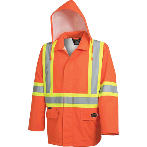 5626 The Rock 300D Waterproof Safety Jacket, Polyester, High Visibility Orange, Small Nuna Depot Inc.