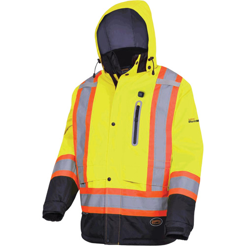 5408 Veste imperm&eacute;able &agrave; isolation thermique, Hommes, Petit, Jaune lime haute visibilit&eacute; Nuna Depot Inc.